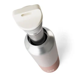 Gourde isotherme infuseur et dragonne 500ml rose moka