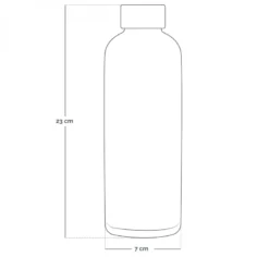 Gourde isotherme 500ml - gris
