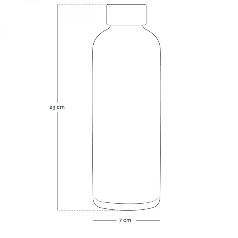 Gourde isotherme 500ml - gris