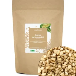 Graines de sésame bio - 1kg (complètes) - source d'antioxydants