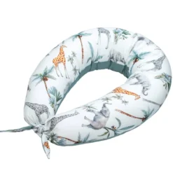 Grand Coussin d'Allaitement et de Maternité Safari : Confort Exceptionnel pour Maman et Bébé