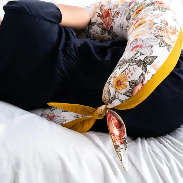 Grand Coussin d'Allaitement et de Maternité Sidonia : Confort Champêtre pour Maman et Bébé
