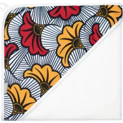Grande cape de bain coton bambou wax