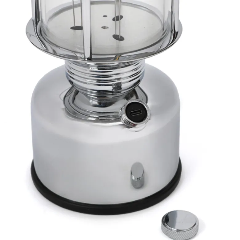 Grande lanterne rechargeable en métal