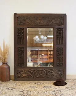 Grand miroir piqué gothique n°1022