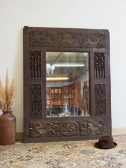 Grand miroir piqué gothique n°1022