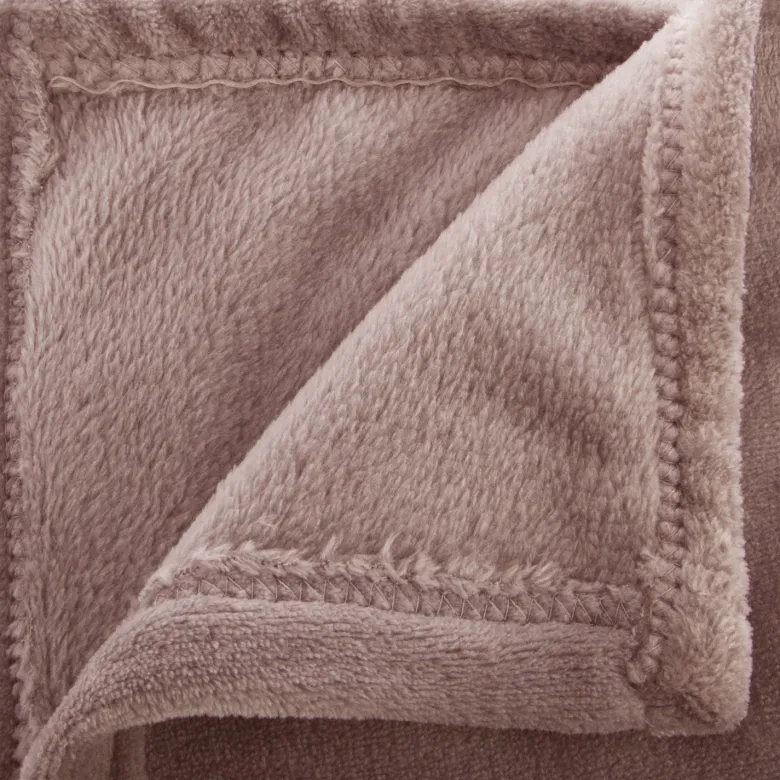 Grand plaid en flanelle uni - 230x180 -