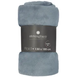 Grand plaid en flanelle uni - 180x130 cm