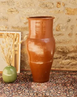 Grand pot en terre cuite années 70 n°976
