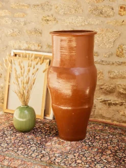 Grand pot en terre cuite années 70 n°976
