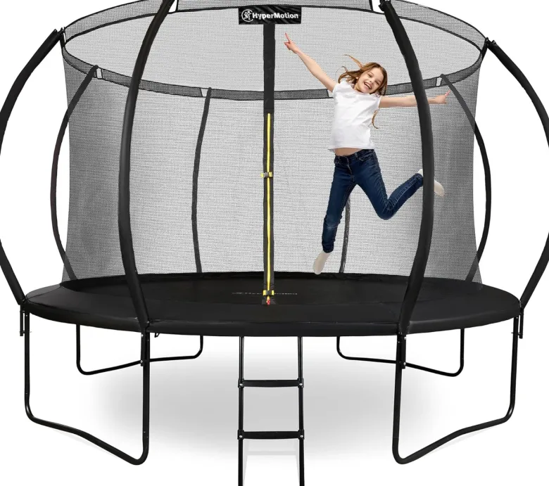 Grand trampoline de jardin 366cm (12ft) avec filet de protection et échelle