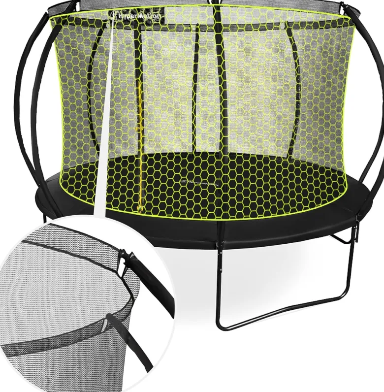 Grand trampoline de jardin 366cm (12ft) avec filet de protection et échelle