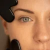 Gua sha en jade noir