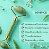Gua sha et rouleau visage en jade vert