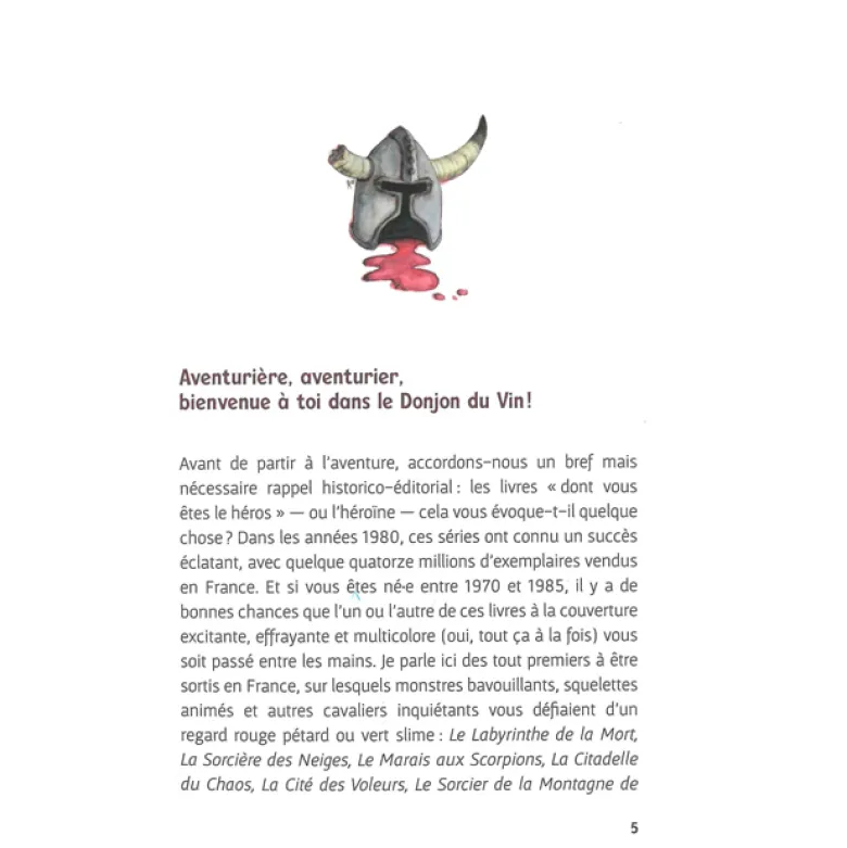 Guide des vins dont vous êtes le héros