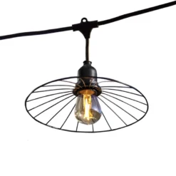 Guirlande fil métal chic cage 10xe27 6m