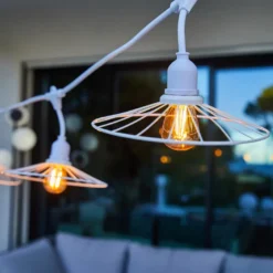 Guirlande fil métal chic cage 10xe27 6m