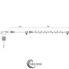 Guirlande hybride solaire &nbsp; secteur - 10m - multicolore