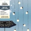 Guirlande lumineuse extérieure 24 ampoules pour parasol - 1,20 m - jardideco