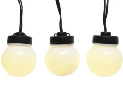 Guirlande lumineuse extérieure 24 ampoules pour parasol - 1,20 m - jardideco