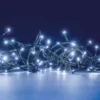 Guirlande solaire led 20m blanc pur – éclairage extérieur - 200 led