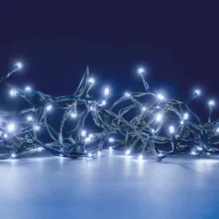 Guirlande solaire led 20m blanc pur – éclairage extérieur - 200 led