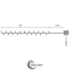 Guirlande solaire multicolore - 20m