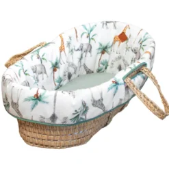 Habillage couffin satin de coton safari