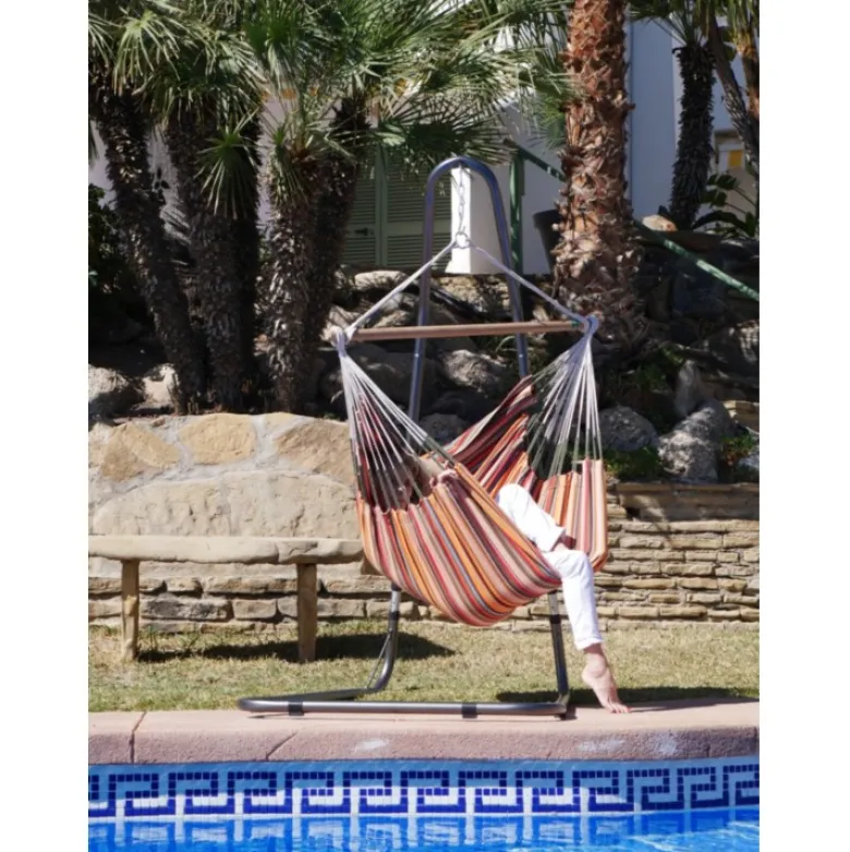 Hamac chaise avec support aguilas xl sol