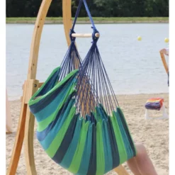 Hamac chaise bleu et vert