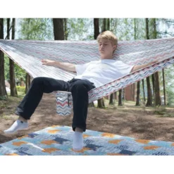Hamac de voyage compact avec fixation – Idéal camping, randonnée et sieste en pleine nature