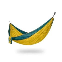 Hamac parachute randonnée jaune et vert