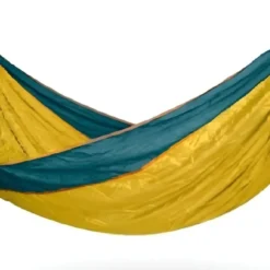 Hamac parachute randonnée jaune et vert