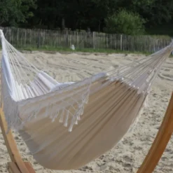 Hamac simple à franges écru