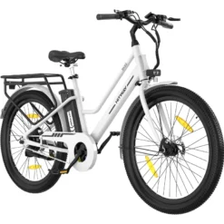 Hitway vélo électrique 27.5pc blanc avec panier