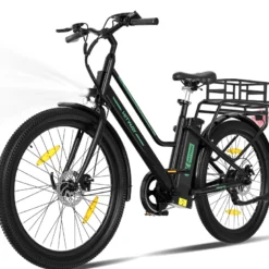Hitway vélo électrique 27.5pc noir avec panier