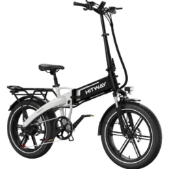 Hitway vélo électrique pliable 20pc blanc