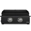 H.koenig plx1022 - plancha 2 brûleurs u noire fonte émaillée
