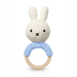 Hochet miffy crochet bleu