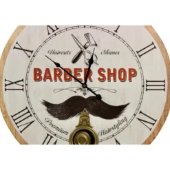 Horloge ancienne balancier barber shop