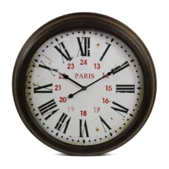 Horloge ancienne murale paris métal