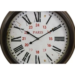 Horloge ancienne murale paris métal