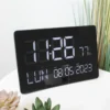 Horloge curve xxl écran incurvé heure température 2 alarmes