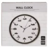 Horloge design villes du monde 30 cm
