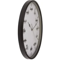 Horloge design villes du monde 30 cm