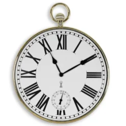 Horloge fishtec gold seconde murale