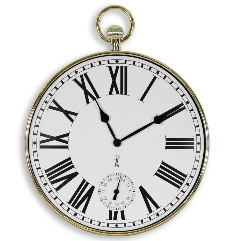 Horloge fishtec gold seconde murale