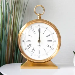 Horloge gousset à poser radio-pilotée silencieuse cadran 19 cm verre
