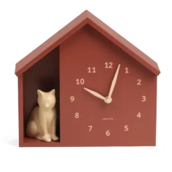 Horloge murale chat en forme de maison 24,9 cm Karlsson