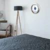 Horloge murale lumineuse led radiopilotée 30 cm 3 modes silencieuse
